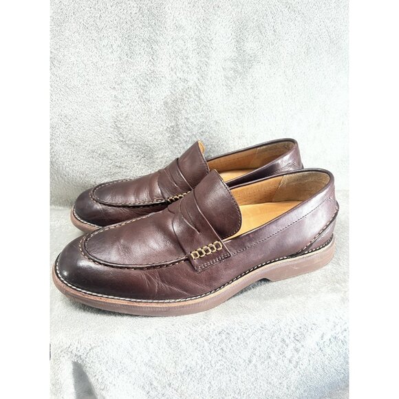 Sperry Gold Cup Penny Loafers Men’s 11 M Brown Leather Bellingham Top Sider Shoe - Picture 1 of 10
